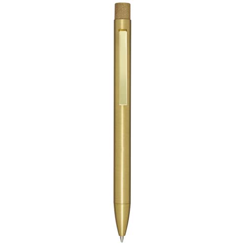 Beatriz Recycled Brass Ballpoint Pen (blue Ink)
