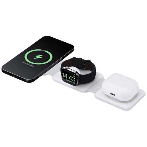 Armus 3-in-1 15w Recycled Plastic Foldable Wireless Charger