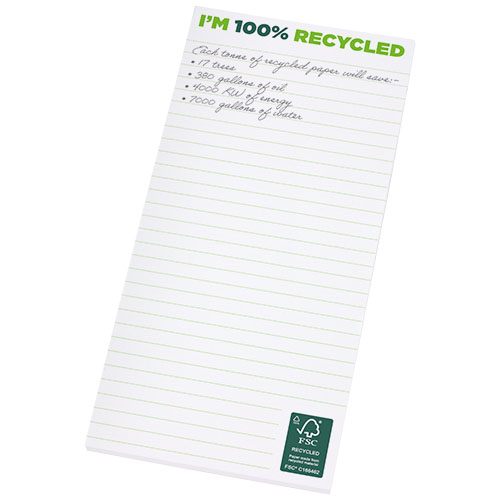 Desk-mate® 1/3 A4 Recycled Notepad